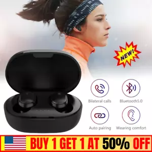 TWS Mini auricolari auricolari wireless Bluetooth In-Ear BT5.0+EDR per iPhone Samsung US - Foto 1 di 16