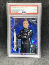 Valtteri Bottas 2020 Topps Chrome Formula 1 F1 Sapphire Edition #2 PSA 9
