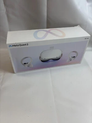 Meta Quest 2 128GB Glasses VR Headset inc Original Box Controller Used Good - Image 1 of 4