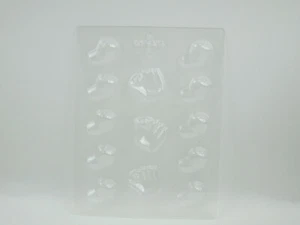 Candy Mold Baseball Shapes Cap Mitt With Ball Clear Plastic CK Products 90-6103 - Picture 1 of 4