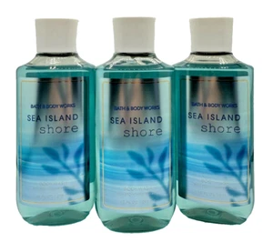 Bath & Body Works LOT 3 Sea Island Shore Body Wash Shower Gel Vitamin B5 Aloe 10 - Picture 1 of 2