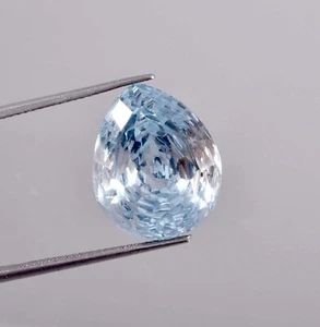 16 x 13 MM Natural Blue Aquamarine 11.90 Ct Flawless Loose Gemston GIT Certified - Picture 1 of 6