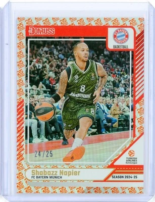 2024-25 Panini Donruss Euroleague SHABAZZ NAPIER Bayern  25th Anniversary 24/25 - Imagem 1 de 2