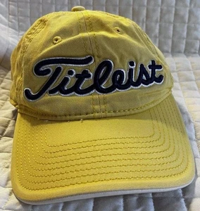 Sombrero de golf Titleist amarillo azul bordado correa ajustable NXT Tour - Imagen 1 de 9