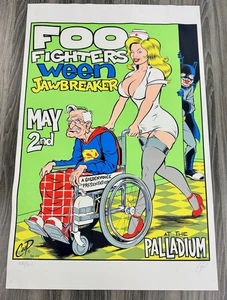 22.5x35” Coop 1996 Poster Foo Fighters Ween Jawbreaker Signed Numbered Palladium - Picture 1 of 12