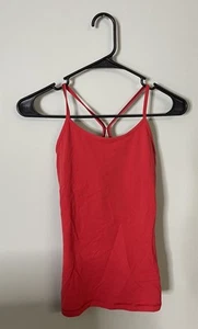 Ivivva by Lululemon Girls Tank Top Size 12 Red Racerback Tank Excellent - Picture 1 of 4