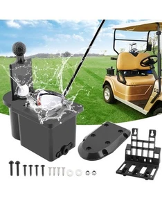 Roykaw Golf Cart Ball Washer with Club Head Cleaner, OEM Standard, Black  - Picture 1 of 8