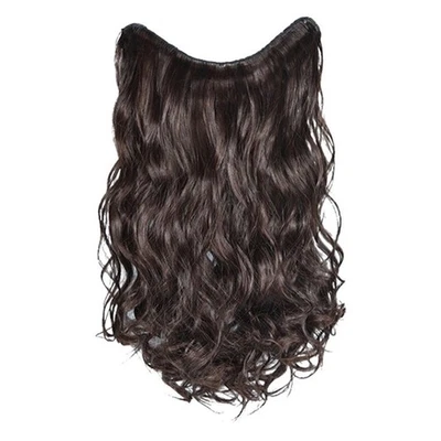 Für Frauen Haarteil 50 cm lang V Typ lockiges Haar Extensions natürliches well - Bild 1 von 4