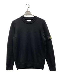 Stone Island Men’s Black Wool Crew Neck Sweater XL Warm Knit - Picture 1 of 7