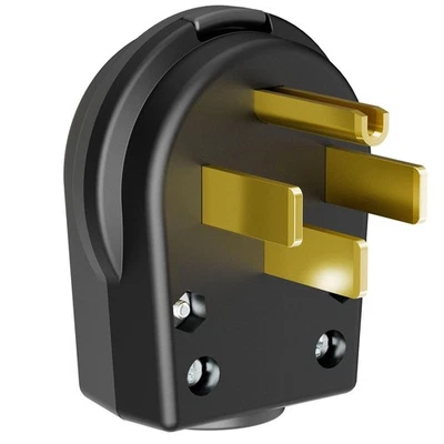 Nema 14-50P Plug, 50 Amp 125/250 Volt 3 Pole 3 Wire Grounding Straight Blade ... - Image 1 of 4