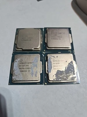 Intel Core i5-7600 3.50GHz + 3 Cpus Lot Untested AS-IS Pulled From Recycled  - Image 1 of 4