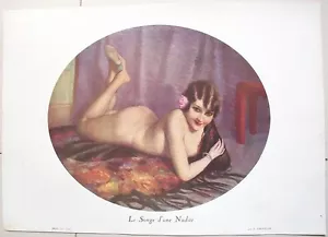 Póster erótico de Eros junio 1929 Le Songs d'une Nudite de G.Cirmeuse - Imagen 1 de 1