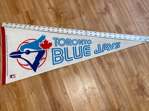Banderín vintage de béisbol MLB 12"x30" de Toronto Blue Jays de 1980 - Imagen 1 de 4
