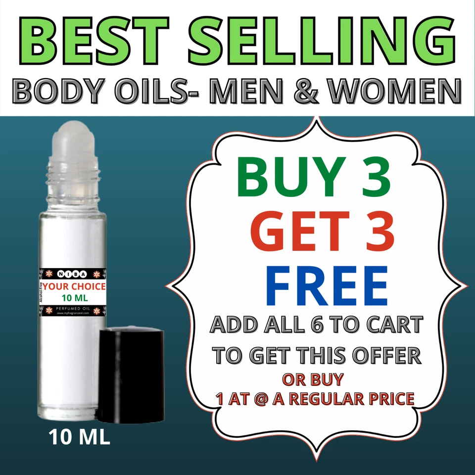 10 ML PREMIUM BODY OIL WITH ROLL-ON, FRAGRANCE OIL, PERFUME OIL FOR MAN, WOMAN - Image 1 of 1