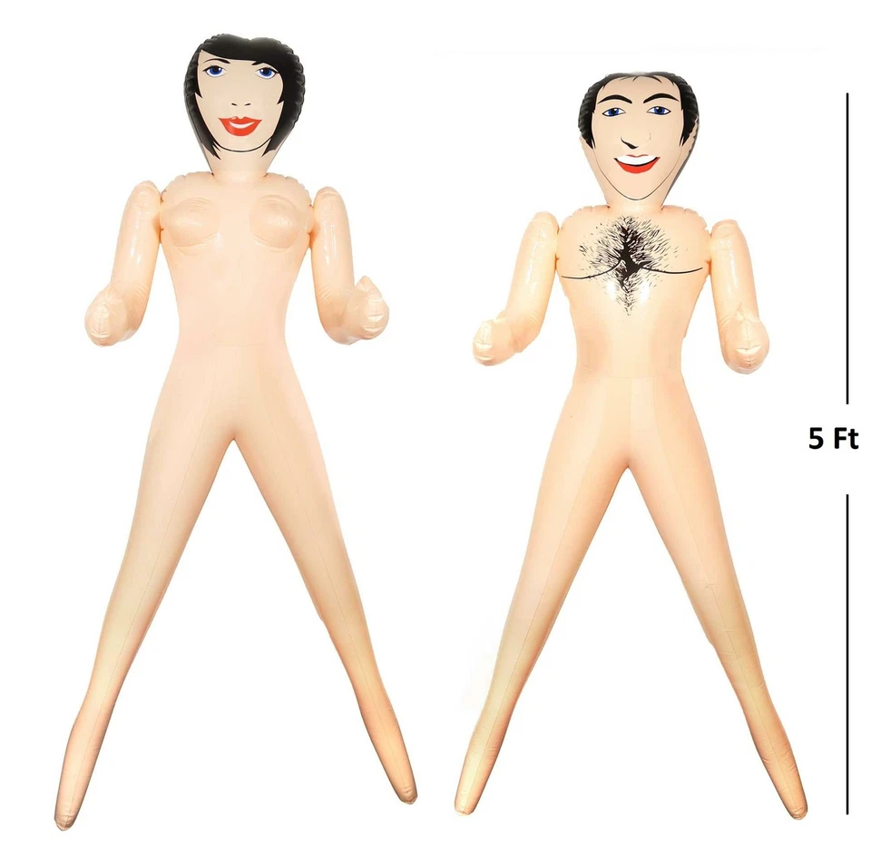 5 Fuß Puppe aufblasbar männlich weiblich Blow Up Puppen Henne Nacht schick Party Zubehör - Bild 1 von 1