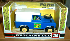 Britains Farm Models Boxed 9571 Farm Land Rover Blue with White Roof 1:32 Scale