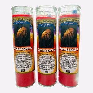 3x Veladora Desespero Preparada y Conjurada Para Desesperar, Despair Candle, - Bild 1 von 1