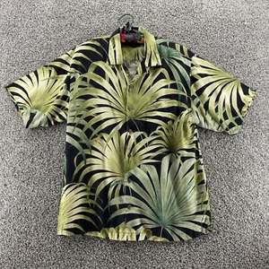 Tommy Bahama Hawaiian Tropical 100% Silk Shirt Size M Pocket Button Up - Picture 1 of 7