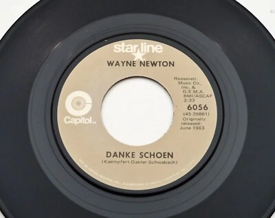 Wayne Newton ‎♫ Danke Schoen / Heart! ♫ 1975 Capitol Starline 7" Vinyl Single - Image 1 of 2