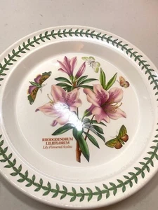 Plato de cena Portmeirion Jardín Botánico Rhododendrum Liliiflorum 10,5 pulgadas - Imagen 1 de 1