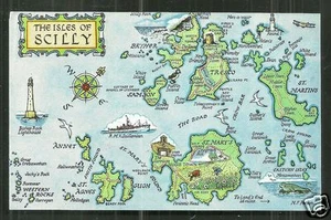 Karte AK Isles of Scilly Leuchtturm Cornwall England - Bild 1 von 1