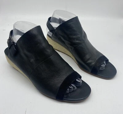 Женские мягкие кожаные эспадрильи на танкетке сандалии Eileen Fisher размер 8 M - Изображение 1 из 4