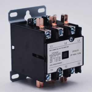 Definite Purpose Contactor 40A 3 Pole 120V Air Conditioning CONTACTOR AC coil - Picture 1 of 8