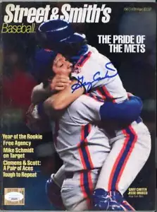 Gary Carter Mets Autographed 1987 Street and Smith's Magazine JSA Authentic - Picture 1 of 1