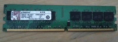 RAM DDR2 1GB PC2-5300 PC2-5300 667mhz Kingston - Immagine 1 di 2