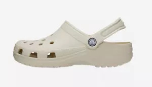 Zuecos clásicos unisex Crocs 10001-2Y2 color hueso varias tallas niños/mujeres - Imagen 1 de 5