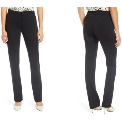 CURVES 360 BY NYDJ Slim Fit Ponte Pants C11Z8001 Black 10 - Image 1 of 4