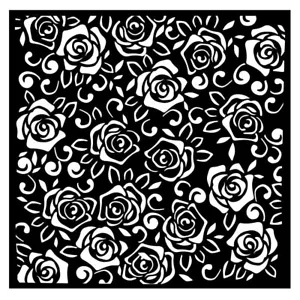 Stamperia ROSA PERFUME PATRÓN ROSAS - PLANTILLA - 18CM X 18CM - Imagen 1 de 1
