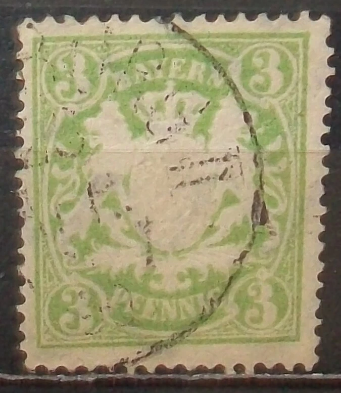 N°431K STAMP DEUTSCHES REICH BAYERN CANCELED Aus - Image 1 of 1
