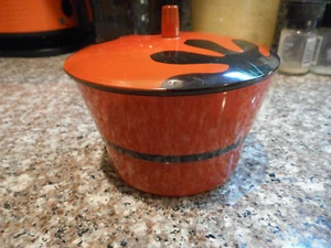 Vintage. Japanische Lack Deckelschale für Miso Suppe oder was auch immer.  Matisseartiges Design - Bild 1 von 5