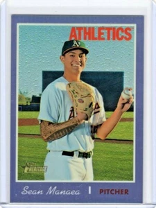 2019 Topps Heritage SEAN MANAEA Purple Chrome Refractor parallel - Picture 1 of 2