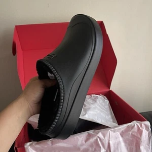 Zuecos aislantes negros de espuma de algas floración sin género Hunter talla US12 NUEVOS CON ETIQUETAS - Imagen 1 de 11