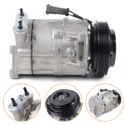 A/C Compressor w/ Clutch For 2005 2006 2007 Saturn Ion 4-Door 2.2L/2.4L CO 8702C - Image 1 of 4