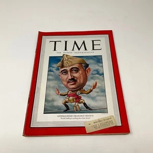 Time News Magazine March 18, 1946 Generalissimo Francisco Franco - Picture 1 of 5
