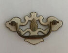 Bassett Drop Bail 1960s PullHandles White on Brass 3" Centers