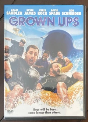 Grown Ups DVD 2010 Comedy, Adam Sandler, Kevin James, Chris Rock, David Spade, - Image 1 of 2