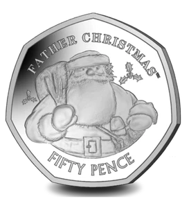 Gibraltar Papá Noel 2018 50p Silver Piedfort - Imagen 1 de 2