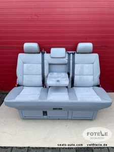VW T5 Sitzbank Multivan Sitz Schlafbank Leder | Leather seat bench triple T6 - Imagen 1 de 1