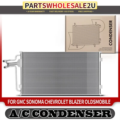 Condensador de aire acondicionado con soporte para Chevy Blazer S10 GMC Jimmy Sonoma Oldsmobile Bravada Foto 1 de 4