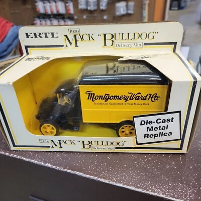 Ertl 1926 Mack Bulldog Delivery Van Montgomery Ward, Bank With Key - Image 1 of 4