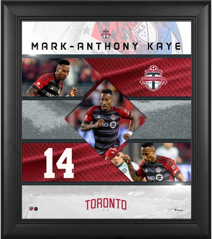 Mark-Anthony Kaye Toronto FC Framed 15'' x 17'' Stitched Stars Collage Cover