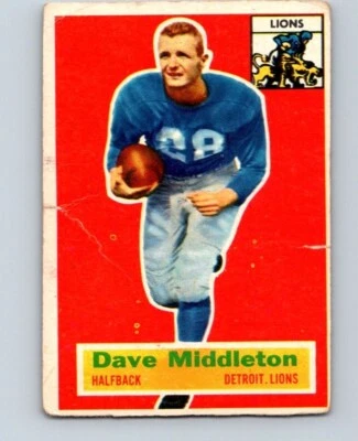 1956 TOPPS FOOTBALL #68 DAVE MIDDLETON        LOW GRADE* KG - Image 1 of 2