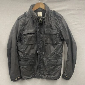 Diesel Jacket Mens Medium Black Utility Combat Military Chore Lightweight Anorak - Picture 1 of 14