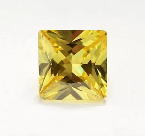 Cubic Zirconia Square Princess Faceted CZ Loose Stones 10 Colors (2x2mm-12x12mm) - Picture 1 of 26