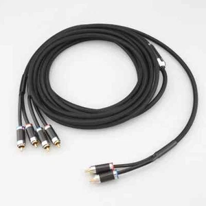 1pc OFC Pure Copper Wire Shielded Cord HiFi Audio 2 RCA to 4 RCA Splitter Cable - Picture 1 of 9