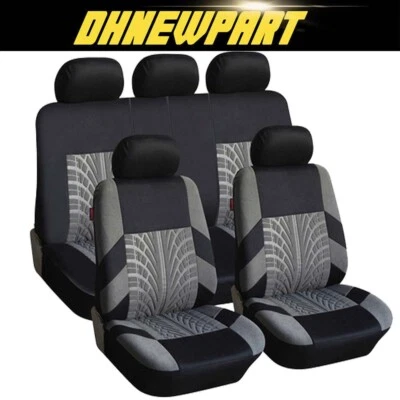 For Toyota Prius Car Seat Full Set Seat Covers 5-Seats Front & Rear Protector DP Foto 1 de 4